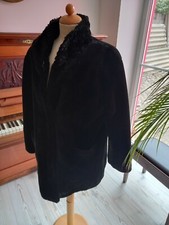 tolle Webpelz Jacke, schwarz in Größe 38, von FABIANI -NEU-