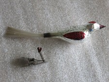 Antik Glas Vogel 12cm um