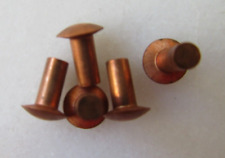 5 Kupfernieten, 6,5x2,7mm, Vollniete, (35 vorhanden)