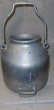 aluminium milch melk eimer griff henkel kanne alu alt behälter top garten deko