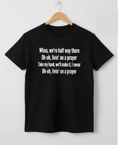 Bon jovi shirt schwarz band - bon,