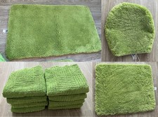 Kleine Wolke Badezimmergarnitur Badematten & Handtücher 11-teilig Kiwi-Grün Set