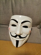 Maske V for Vendetta Anonymus Guy Fawkes Maske Cosplay Halloween Demo Karneval 