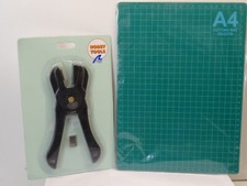 Hachette Schneidematte A4 30x22cm + Holz Planken Schneider 27024 Leistenfalz