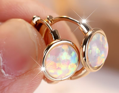 Jewerly creolen ohrringe opal - creolen,