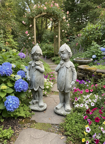 Garten bluebell mädchen und - garten,