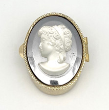 Vintage Kamee Pillendose