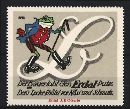 Reklamemarke erdal der - reklamemarke, erdal,