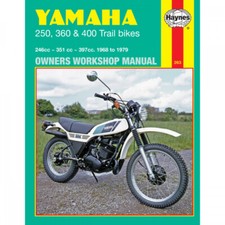 Yamaha 250/360/400 DT/RT 1968-1979 UK US Motocross Reparaturhandbuch Haynes