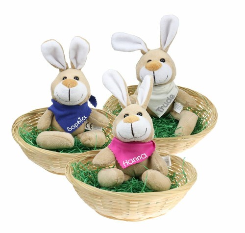 Osterhase mit name halstuch - osterhase,
