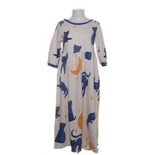 Bonnie & Buttermilk, Kleid, Größe: 36/38, Weiß/Blau/Gelb, Baumwolle #ghC