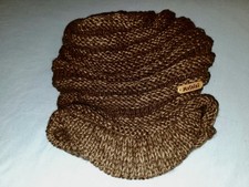 Moshiki MÜTZE, Ungetragen, Schurwolle, braun,