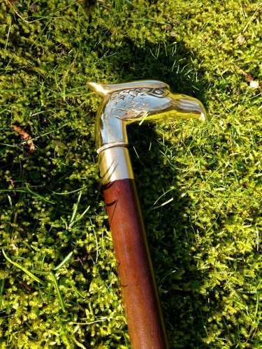 Spazierstock mit messing griff - spazierstock,