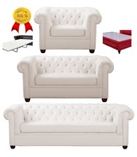 Chesterfield set 3 sitzer - chesterfield,