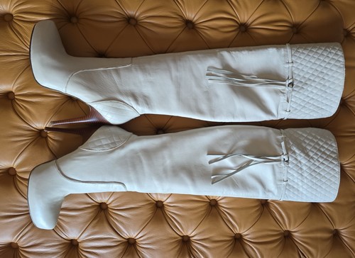 Overkneestiefel leder - overkneestiefel,