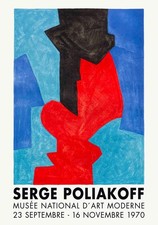 Serge Poliakoff - Plakat - MNAM 4, 1970, 100 x 70,5 cm