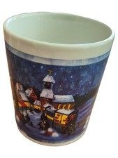 CLIFFIELD Kaffeebecher Winterdorf Kirche Tasse Porzellan Weihnachtlich 300ml
