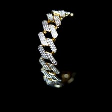 Iced out cuban armband - iced,