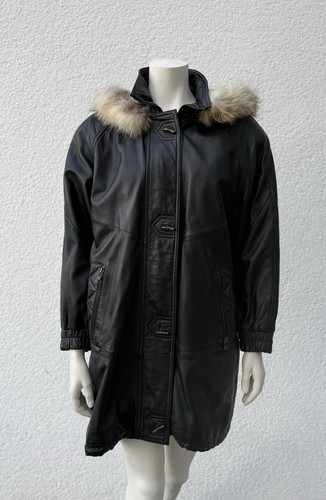 Vintage damen echtleder parka - vintage,
