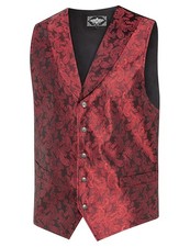 Stars & Stripes Herren Weste Cowboy Country Style »KING« Rot