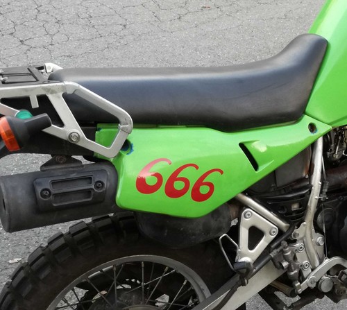 Startnummer rennen enduro - 3x,