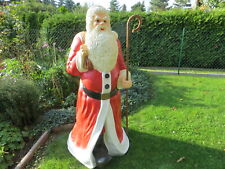 Weihnachtsmann lebensgroß 1,75m Stock Weihnachtsfigur Weihnachten Santa Deko