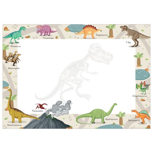 Puk schreibtischunterlage dino - schreibtischunterlage,
