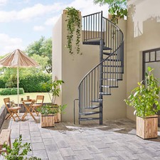 Wendeltreppe Intercon Modena | Lava Edition | Spindeltreppe für Außenbereiche