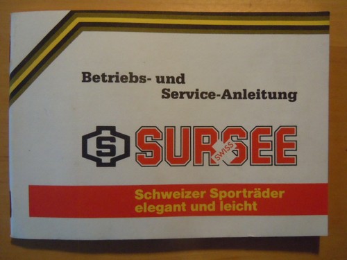 Sursee betriebsanleitung 1989 - sursee,