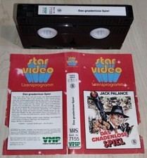 VHS Star Video VMP No glasbox DAS GNADENLOSE SPIEL CMV 7155 Starvideo Videothek 