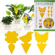 Gelbsticker gegen Trauermücken – 12/24/36/48 Stück – Insektenfalle Gelbtafeln