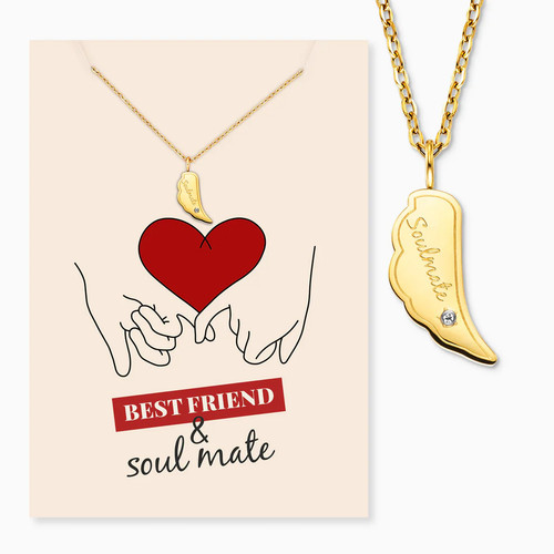 Grußkarte soulmate mit - soulmate,