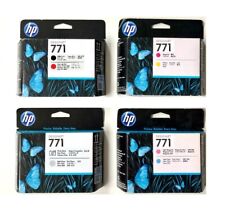 4x Original HP Druckkopf SET Designjet Z6200 Z6600 Z6800 / Nr. 771 CE017A-CE020A