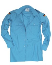 BW Marinehemd Bordhemd Diensthemd Uniformhemd blau gebraucht