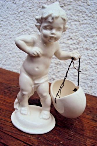 Porzellan engel putto mit - putto,