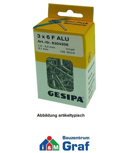 Blindniete gesipa alu - gesipa, alu/stahl