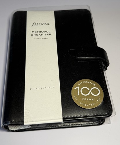 Neu filofax metropol - neu, schwarz