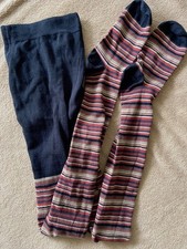 Strumpfhose gestreift braun-Töne/beige/schwarz/rot-braun.. XS/S 34/36 w. neu