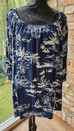 Cecil bluse mit - bluse, blau-weißem