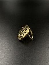 Pierre Lang PL goldfarbener runder maßiver Schalhalter Brosche mit Clip