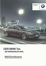 BMW 7er F01 Betriebsanleitung 2015 Bedienungsanleitung Handbuch Bordbuch BA