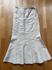 NEU Laura Ashley Rock S 36 creme beige bis Wade knitterarm Glockenrock A-Linie