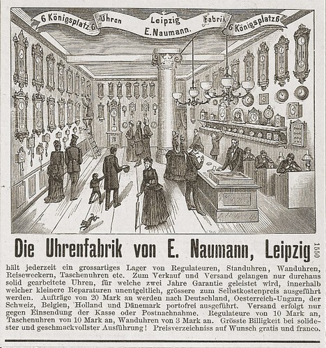 Werbung uhrenfabrik naumann - werbung, e.