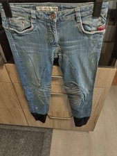 Stretch Reithose Animo Italien Damen Jeans Reithose blau Gr.38 getragen