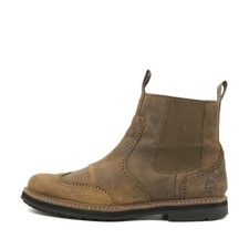 Timberland Herren A296N Boots Braun Leder Knöchelhoch Chelsea EU 46