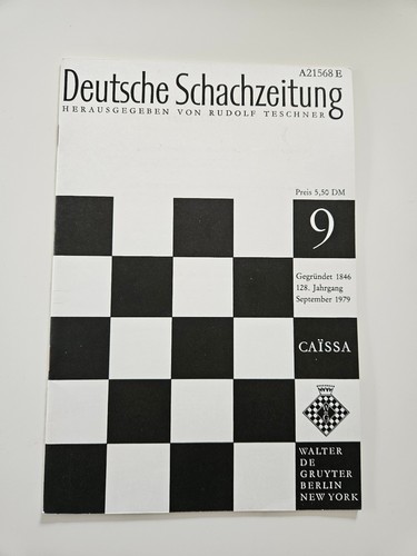 Deutsche schachzeitung 1979 - deutsche, 09/1979