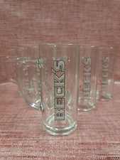 Becks 6x Bierkrug Seidel Krug