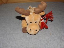 Plüschtier Magnettier Plüsch Tier brauner Elch mit Schal, m.Magnet, von SIG, TOP