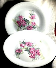 6 Suppenteller,  Kahla-geblümt-Porzellan