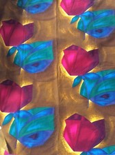 Rubin vintage Stoff Sixties 60er Jahre Gardinen 100% Dolan Dekostoff